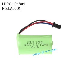 LDRC LD1801 RC Car Parts 7.4V 500mAh SM-3P Head Battery LA0001