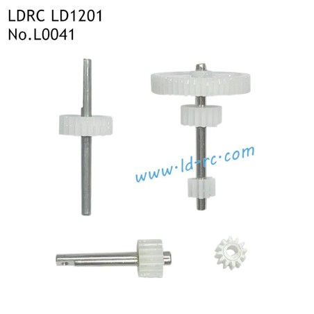 LDRC LD1201 PD-06 RC Climbing Crawler Parts Single Speed Gearbox Complete Gears L0041