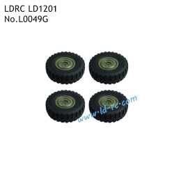 LDRC LD1201 PD-06 RC Climbing Crawler Parts Green Tires L0049G