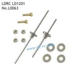 Front and Rear Axle Complete Set of Gears L0063 Parts for LDRC LD1201 Rock RC Crawler