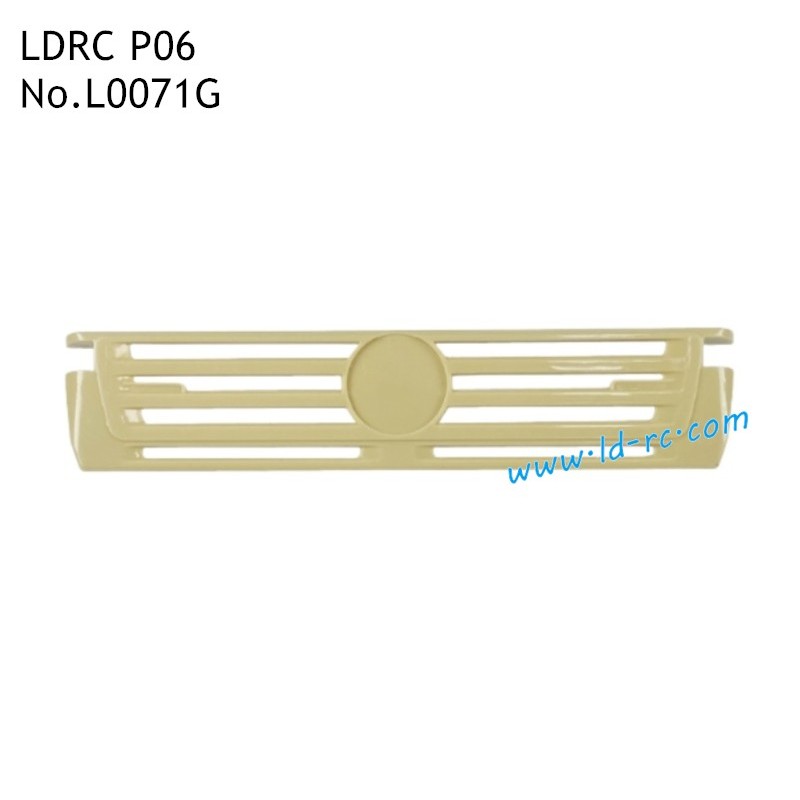 Front Plate B Pattern Yellow L0071G Parts for LDRC PD-06 Rock RC Crawler