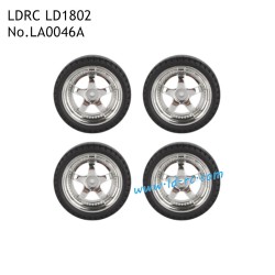 LDRC LD1802 RC Drift Car Accessories Silver Tire LA0046A