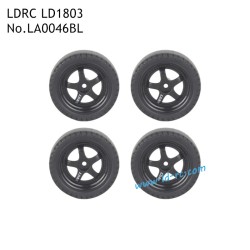 LDRC LD1803 RC Drift Car Parts Black Drift Tires LA0046BL