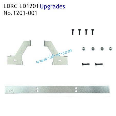 1201 001 LDRC LD1201  Uprgade Parts Metal Rear Bumpers