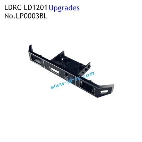 LP0003R LDRC LD1201 Uprgade Parts Metal Front Bumper Black