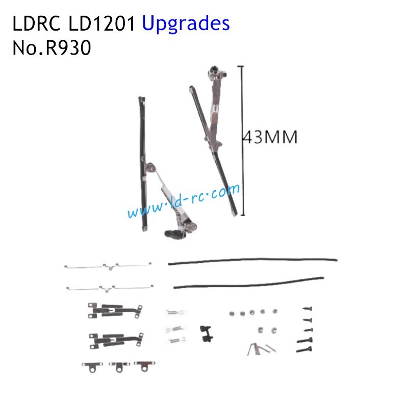 LDRC LD1201 1/12 Upgrade Parts Metal Wiper Kit R930