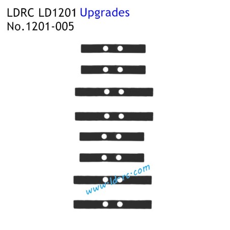 LDRC LD1201 Upgrade Parts Reinforced Steel Plate Black 1201-005