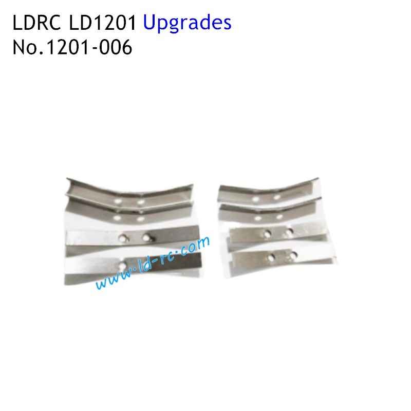 LDRC LD1201 Upgrade Parts Reinforced Steel Plate Silver 1201-006