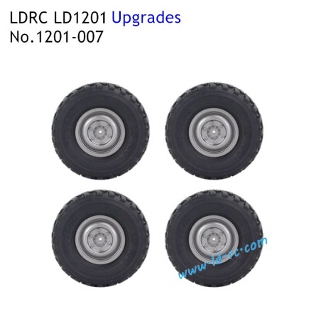 LDRC LD1201 Upgrade Parts Off-road Soft Tires Black 1201-007