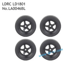 LDRC LD1801 RC Drift Car Parts Black Drift Tires LA0046BL