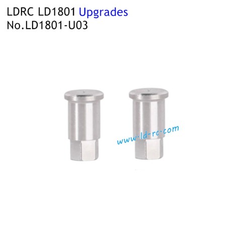 Upgrade Parts Metal Front Hexagonal Shafts 1801-U03 for LDRC LD1801 High Speed RC Drift Car