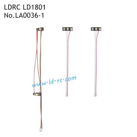 LDRC LD1801 RC Drift Car Parts Front and Rear Lamp Panels LA0036-1