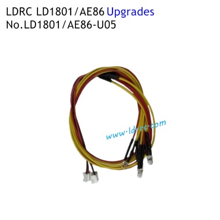 Upgrade Parts Turn Signal Light Wires 1801/AE86-U05 for LDRC LD1801/AE86 RC Drift Car