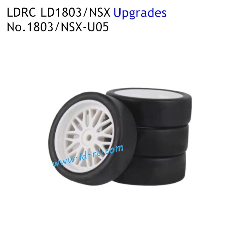 Racing Tires 1803/NSX-U05 Upgrade Spare Parts for LDRC LD1803/NSX Drift RC Car