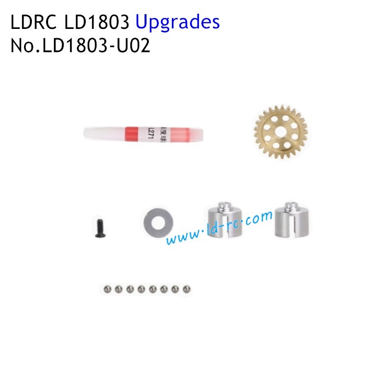 Upgrade Spare Parts Metal Differentials LD1803-U02 for LDRC LD1803 1/18 High Speed Racing RC Car