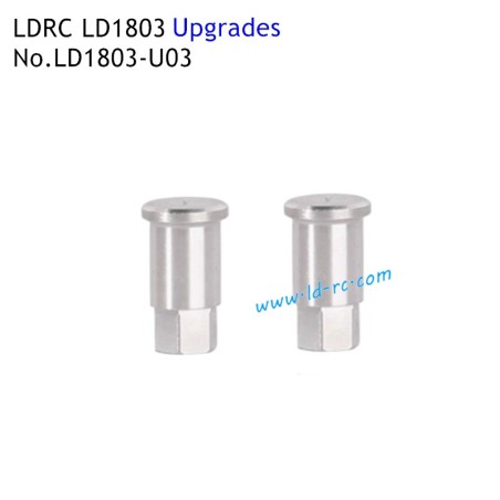 Upgrade Spare Parts Metal Front Hexagonal Shafts LD1803-U03 for LDRC LD1803 1/18 High Speed Racing RC Car