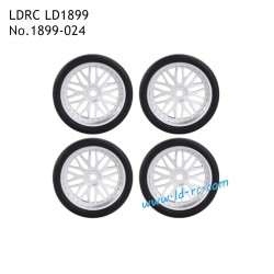 LDRC LD1899 2.4G RC Car Parts Drift Tires Silver 1899-024