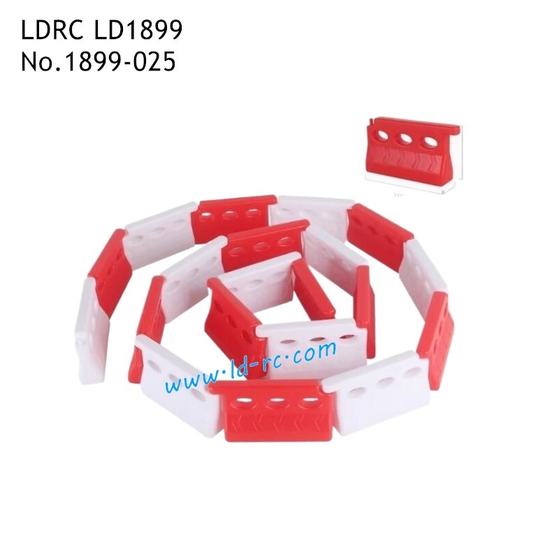 LDRC LD1899 2.4G RC Car Parts Red Fence 1899-025