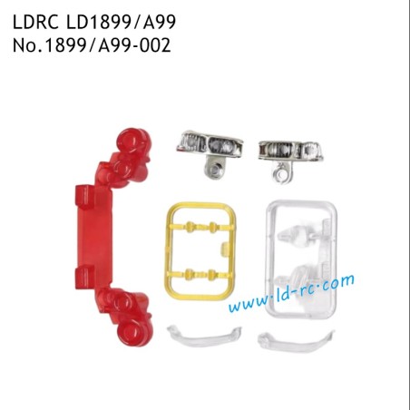 LDRC LD1899/A99 2.4G RC Car Parts Full Car Lighting Piece 1899/A99-002