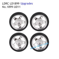 Upgrade Parts B Drift Tires Silver 1899-011 for LDRC LD1899 RC Truck