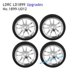 Upgrade Parts Drift Tires A Silver 1899-012 for LDRC LD1899 RC Truck