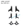 LDRC LD1297 2.4G RC Car Parts Steering Cups and Upper and Lower Swing Arms 1297-011