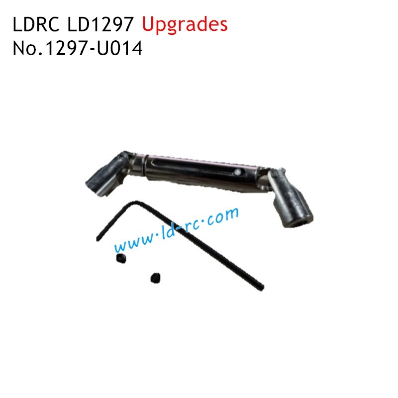 Upgrade Parts Metal Rear Driveshaft 1297-U014 for LDRC LD1297 Off-road RC Car