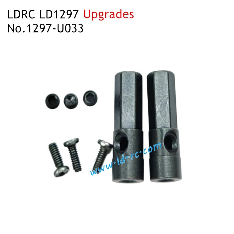 LDRC LD1297 Off-road RC Truck Upgrade Parts Metal Rear Hex Shaft 1297-U033