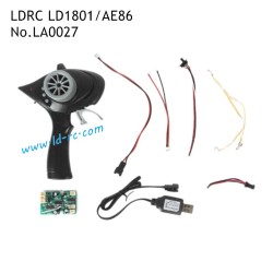 3-Channel Remote Control Kit LA0027 Spare Parts for LDRC LD1801/AE86 1/18 High Speed RC Drift Car