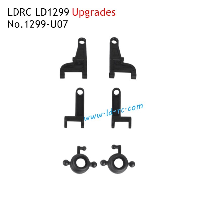 Steering Cups and Upper and Lower Swing Arms 1299-U07 Upgrade Parts for LDRC LD1299 RC Truck