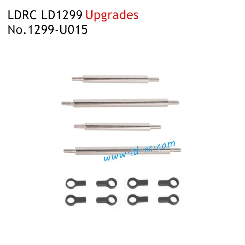 Rear Tie Rods 1299-U015 Upgrade Parts for LDRC LD1299 High Speed Off-road Truck