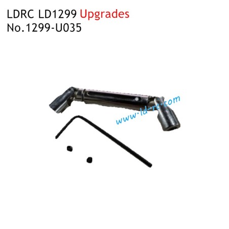 LDRC LD1299 High Speed Off-road RC Truck Upgrade Parts Metal Rear Driveshaft 1299-U035