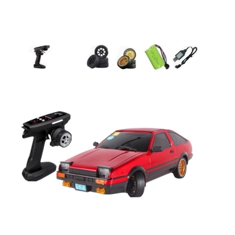 LDRC LD1801/AE86 1/16 Scale 2.4G 4WD Remote Control Drift Car Red