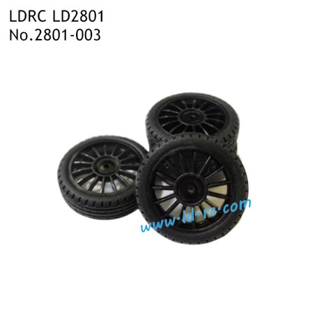 LDRC LD2801 RC Car Parts Black Racing Tires 2801-003