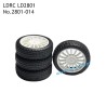 LDRC LD2801 RC Car Parts White Racing Tires 2801-014