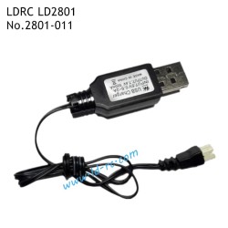 LDRC LD2801 1/28th RC Truck Parts PH2.0 7.4V USB Charging Cable 2801-011