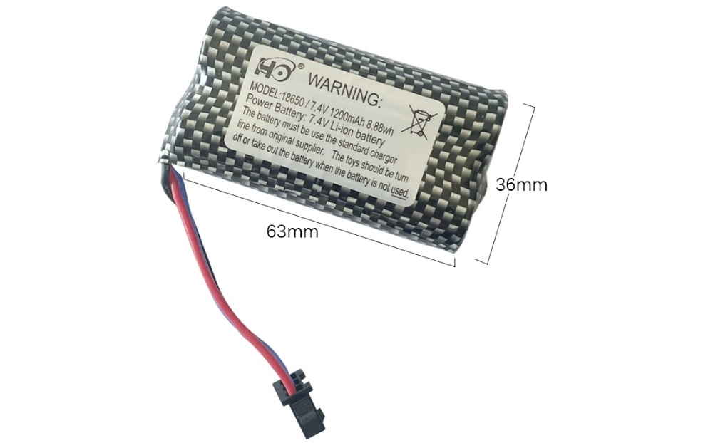 7.4V 1200AHM Battery L0048 Parts for LDRC LD1201 Rock RC Crawler