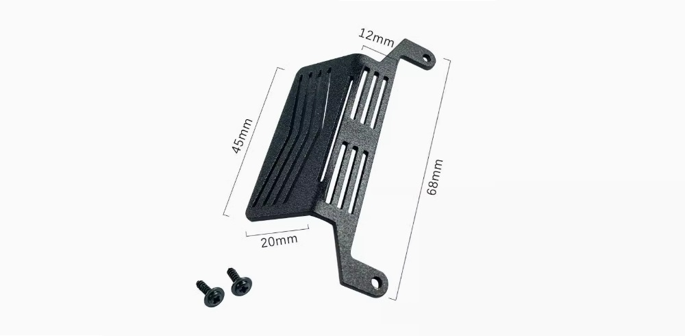 LDRC LD1201 1/12 RC Car Upgrade Parts Metal Guard Black LP0002