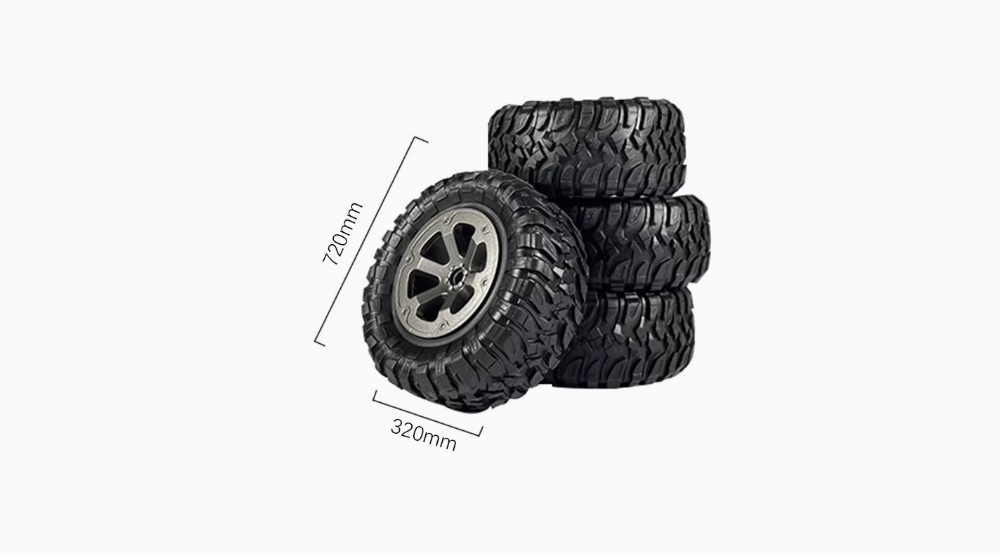 LDRC LD1201 1/12 Upgrade Parts FY Tires R045 Dimension Oversion