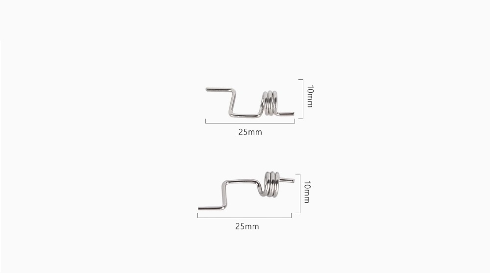 LDRC LD1297 RC Car Upgrade Parts Front Left and Right Springs Dimension Overview