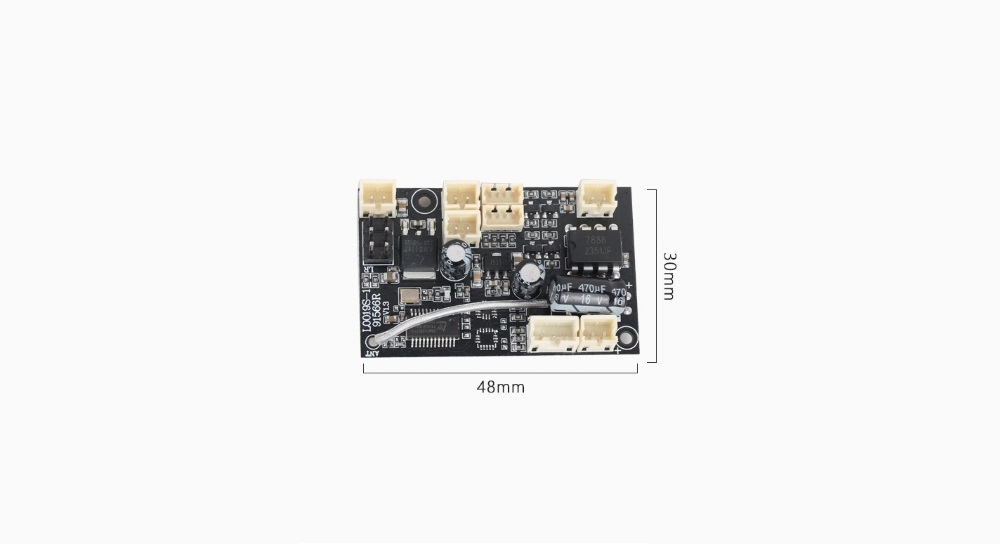 Receiver Board Parts for LDRC LD1299 RC Rock Crawler Dimension Overview