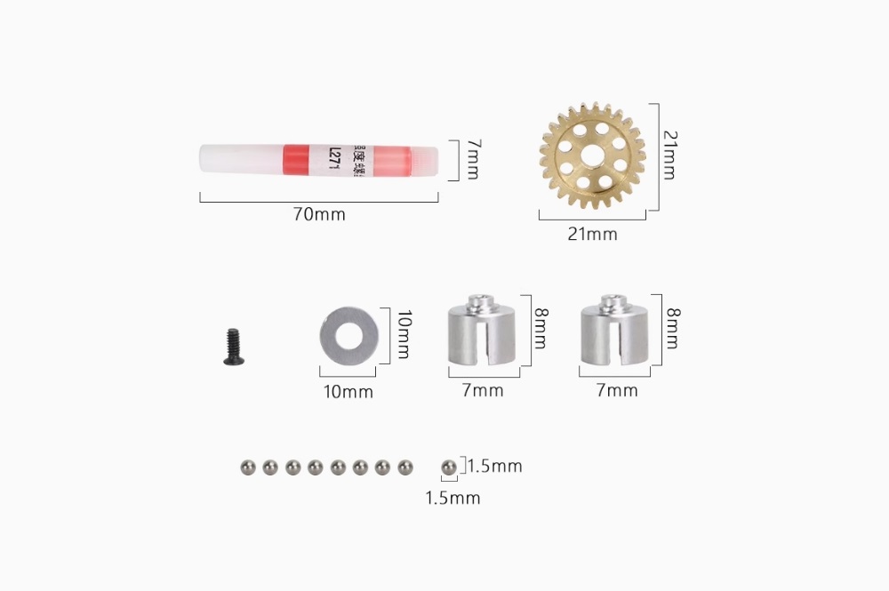 Upgrade Parts Metal Differentials 1801-U02 for LDRC LD1801 High Speed RC Drift Car