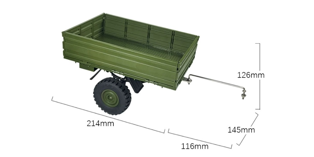 LDRC LD1201 PD-06 RC Climbing Crawler Parts Green Trailer L0039G