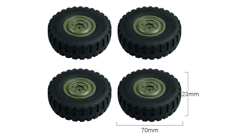 LDRC LD1201 PD-06 RC Climbing Crawler Parts Green Tires L0049G