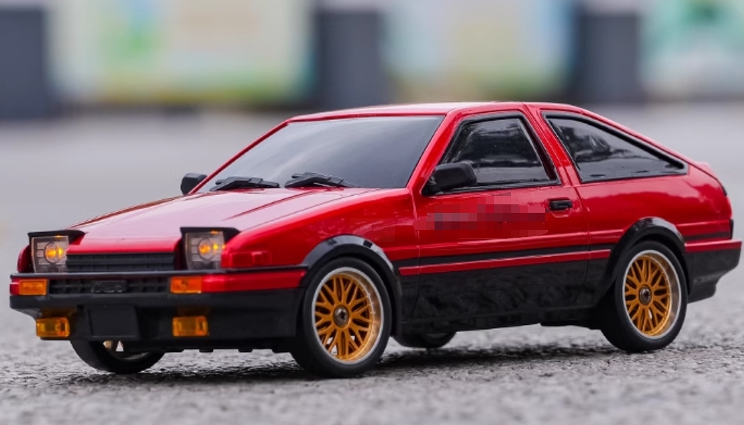 LDRC LD1801/AE86 1/18 Scale 2.4G 4WD Remote Control Drift Car Red Left Side Overview