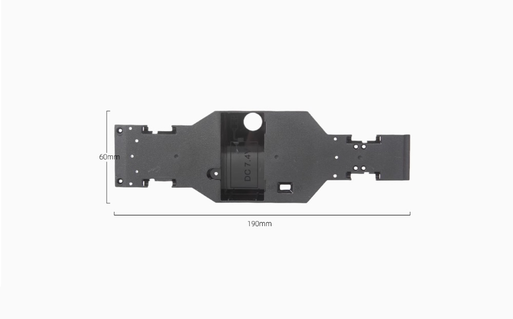 LDRC LD1803 Parts Car Bottom Dimension Overview