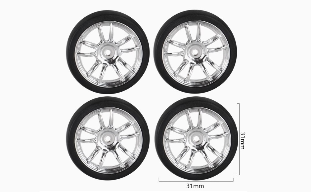 LDRC LD1803 Parts Model A Drift Tires Dimension Overview