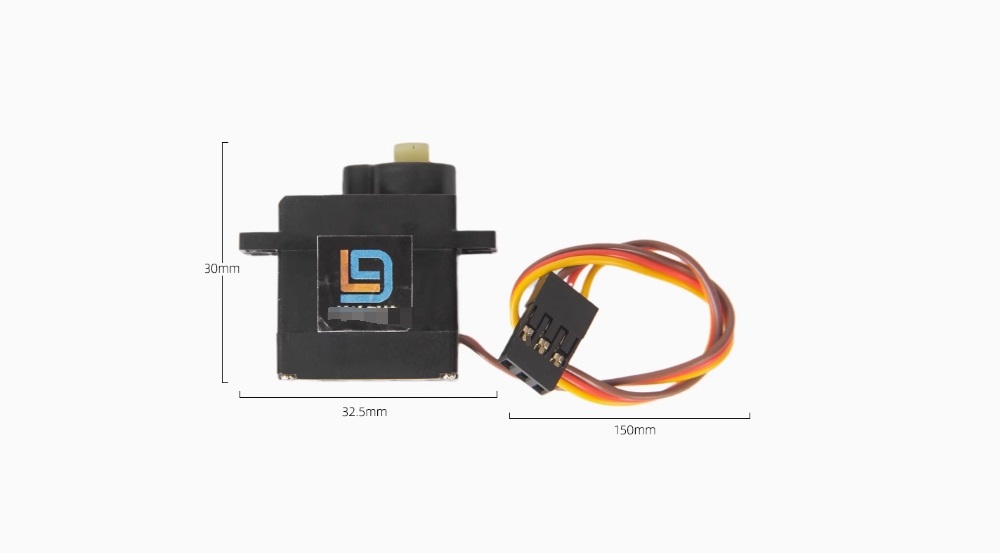 9g Servo Upgrade Parts for LDRC LD1899/A99 RC Truck Dimension Overview