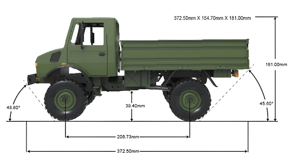 LDRC P-06 RC Climbing Crawler Off-road Truck